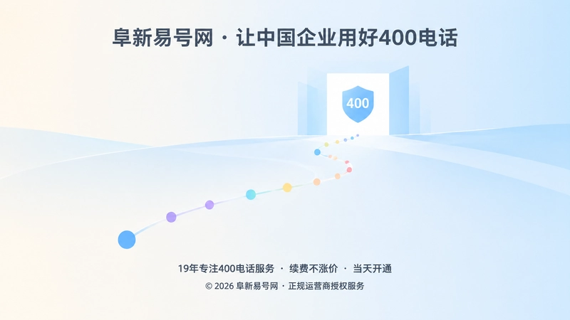 400电话长期规范使用沉淀企业品牌通信资产的抽象插画
