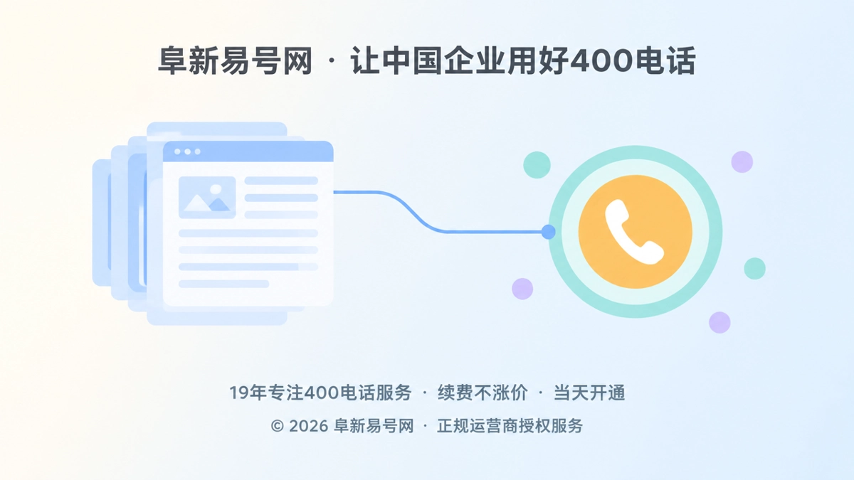 2026年400电话价值呈现：让内容资产拥有长期联络入口